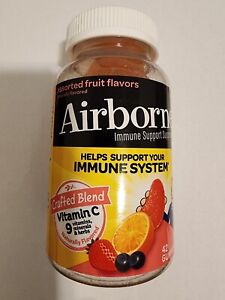 1 Airborne Asssorted Fruit Flavors (42 Gummies Each) -EXP: 07/24