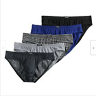 Men Equipo 5-Pack Bikini Briefs Navy-Black-Gray No Fly Premium Cotton Underwear
