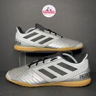 Adidas Mens Predator 19.4 Sala F35630 Silver Indoor Turf  Soccer Shoes - Sz 13