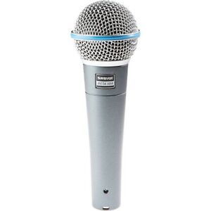 Shure BETA 58A Supercardioid Dynamic Vocal Microphone, Silver