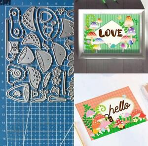 Metal Cutting Dies Mushroom Scrapbooking Embossing Paper Card Crafts Stencils