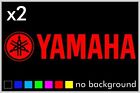 (2) Yamaha Sticker Decal Motorcycle Boat Window Tank Wheel Bike yz yzf fzr r1 r6