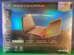 NETGEAR RAXE300-100NAS Tri-Band Wi-Fi Router AXE7800 NEW