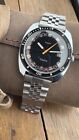 Vintage diver style 36mm Timex Electric, electromechanical, running, nice one