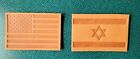 USA And Israel Leather Flag Patches
