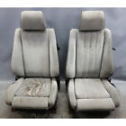 Damaged 86-91 BMW E30 3-Series Coupe Sedan Front Sport Seat Pair Silver Cloth (For: BMW)