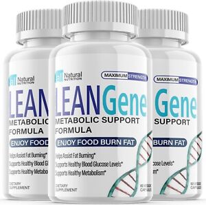 (3 Pack) Lean Gene Supplement Pills - Support Weight Loss, Helps Fat Burn - 180