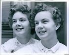 1958 Twins Annette & Anita Olhesier Born In Pearl Harbor Blackout Ww2 8X10 Photo