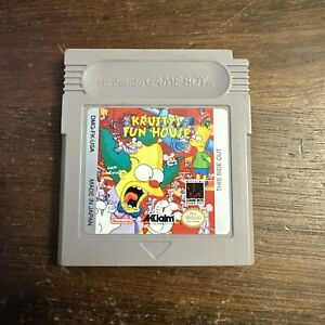 Krusty's Funhouse Simpsons - Nintendo Game Boy Gameboy - Tested - Authentic
