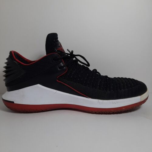 Nike Air Jordan XXXII 32 Low Banned Black/Red Bred AA1256-001 Size 12