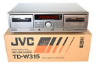 JVC TD-W315 DUAL CASSETTE DECK WITH ORIGINAL BOX WORKS GREAT-
