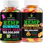 Natural Gummies-Gummy Bears And Peach-Stress, Sleep, Anxiety Pain-USA MADE-2Pack