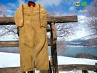 Vintage Carhartt 996QZ Duck Quilted Lined Coveralls Made in USA Size 44S Look