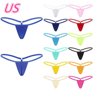 US Woman's Low Rise Micro Bikini Thongs Briefs V-string T-back Underwear Panties