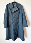 WWII 1940s Swiss Military Wool Trench Coat Vintage Overcoat Army MINT Green Mens