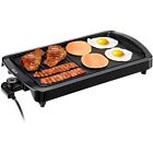 2 in1 Electric Griddle,Homasy 1600W Indoor Nonstick Electric Pancake with Drip