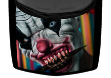 Scary Evil Clown Knife Hood Wrap Vinyl Car Truck Graphic Decal