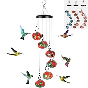 Wind Chimes Hummingbird feeders Outdoors Hanging Ant Bee Proof Outside Decor