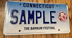 Connecticut The Barnum Festival SAMPLE License Plate Ct Circus Clown