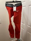 Nike Pro Hyperstrong NBARed  Dry Padded 3/4 Tights Mens Large AA0753-010 S31