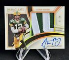 2022 Panini Immaculate Aaron Rodgers Premium Patch Auto Gold /10 Player Worn 🔥