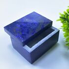 New Lapis Lazuli Stone Jewelry Box Natural Color Hand Carved Crystal Stone