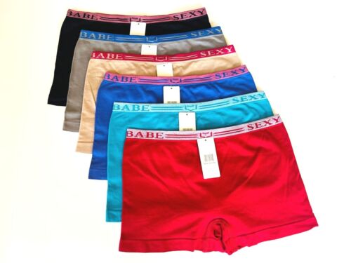 3/6 Ladies Boxer Short Seamless Hot Chic Underwear Women Panties Boyshort Briefs