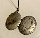 Vintage or Antique Locket Pendant for Necklace Engraved Design-1