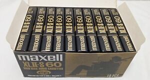 New ListingNew Maxell XLII-S 60 High Bias Audio Cassettes Box Lot Of 10 Tapes Analog FTW!