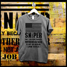 Sniper t-shirt military Infantry scout tactical Operator Sharpshooter round Tee