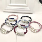 1PC Simple Knotted Pearls Hair Ring Hair Ties Ponytail Rubber Band Hair Rope