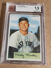 New Listing1954 BOWMAN MICKEY MANTLE CARD # 65 BVG GRADED