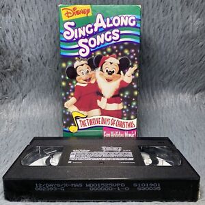 Disney's Sing Along Songs The Twelve Days Of Christmas VHS 1994 Holiday Music