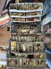 LOADED TACKLE BOX w/ LURES! SOME VINTAGE!