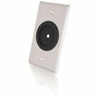 NEW C2G Grommet Wall Plate Brushed Aluminum AV Pass Through Cables QTY