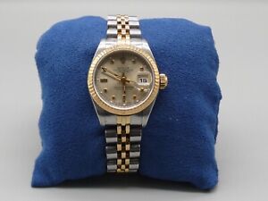 Ladies Rolex Datejust Watch Two-Tone Yellow Gold and Stainless - Vintage 69713