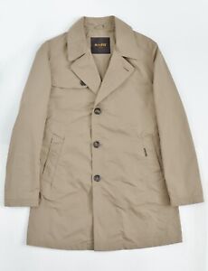 $1540 Moorer coat jacket Beige Sz 50 IT 40 US Made in Italy overcoat trench coat