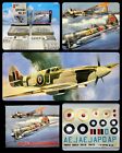 Lot of (2) Hobby Craft 1:48 Spitfire&Canon WWII Fighter Aircraft From Canada NIB