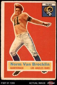 1956 Topps #6 Norm Van Brocklin Rams HOF Oregon 1 - POOR F56T 01 1355
