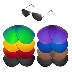 Walleva Replacement Lenses for Ray-Ban Aviator RB3025 58mm - Multi Options