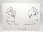 Maurice Sendak Where The Wild Things Are SIGNED Drawing OF 2 