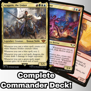 MTG Commander EDH Deck Aragorn, the Uniter 100 Cards Custom Lord of the Rings