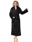 Womens Robe Fleece Bathrobe Long Warm Spa Bath Robe Shower Lightweight Plus Size