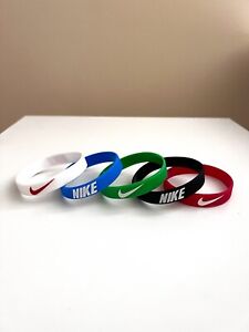 5 Pack of Nike Silicone Wristband Bracelets