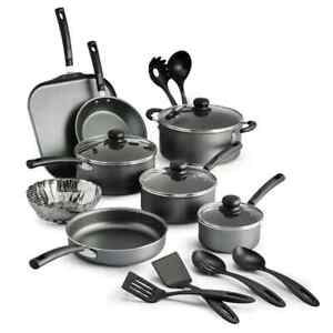 18 Piece Cookware Set Pots & Pans Kitchen Non Stick Home Cooking Pot Pan 2 Color