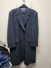 Hickey Freeman Wool Trench Coat Mens 46R Classic Business Casual