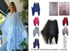 Gorgeous Soft Flowing Chiffon Poncho Kaftan Style Top ~ Many Colours Aussie Made