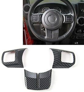 Steering Wheel Decor Trim For Jeep Wrangler JK Patriot Compass Grand Cherokee 3x (For: Jeep Wrangler JK)