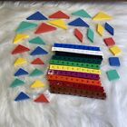 Lot of Math Manipulatives Stacking Cubes Triangles Squares Parallelograms Shapes