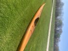 kayak hand made out of western red cedar and white pine. 16ft in length 46lbs